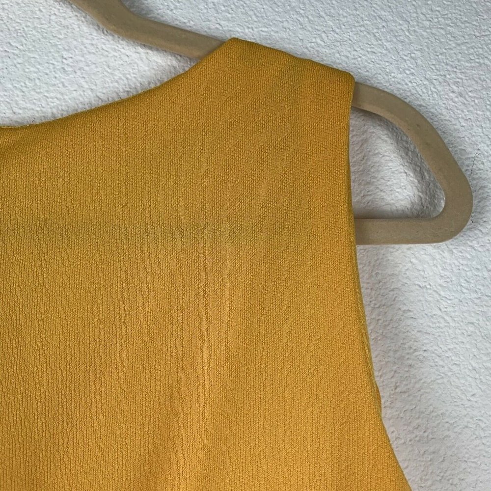 Vintage Handmade Women's S Mustard Yellow Maxi Dress Boho Retro - Picture 3 of 7
